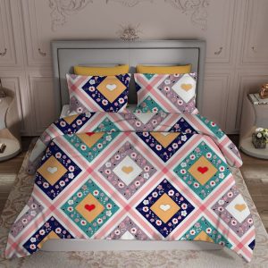 Luxurious Feel Double Bedsheet Set (Fitted)